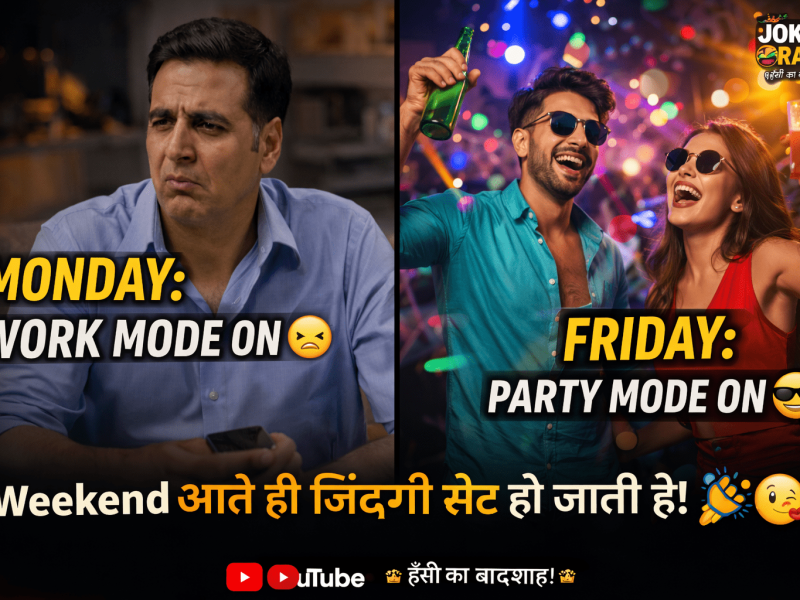 क्या आपकी जिंदगी भी Monday से Friday तक ऐसी ही बदलती है?