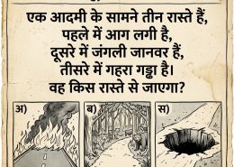 Which door is the safest choice for him to walk through