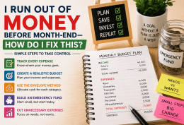 I run out of money before month-end—how do I fix this?