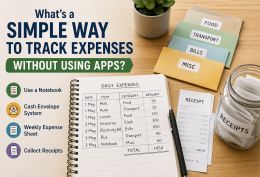 What’s a simple way to track expenses without using apps?
